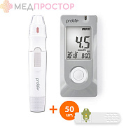 Глюкометр Bionime Prolife PM 200 c тест-полосками Prolife PT200 №50